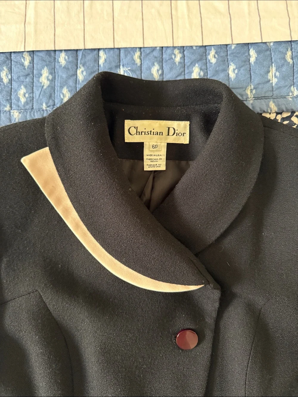 Dior wool cropped blazer